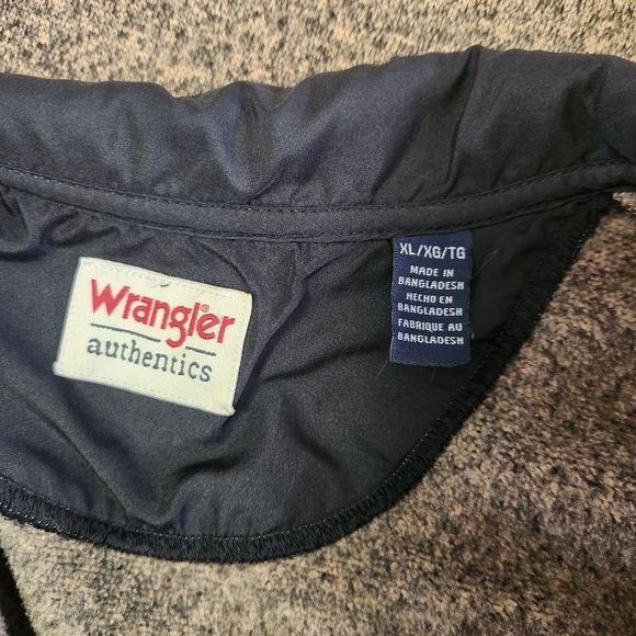 Wrangler Authentics Men's Marled Knit Pullover 1/4 Zip Sweater Sweatshirt in Tan - Picture 6 of 9